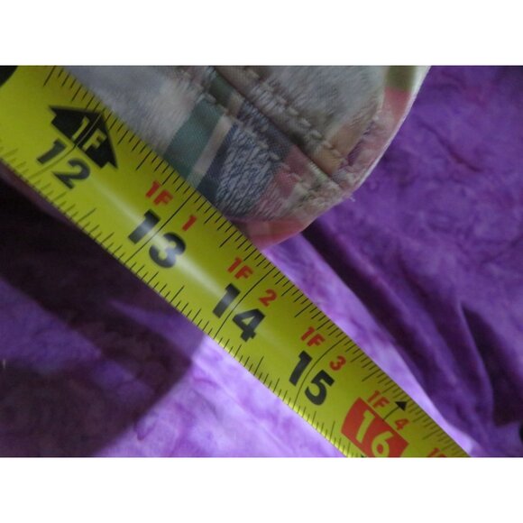 Coach 2012 Poppy Madras Plaid Pattern canvas & leather sequined tote satchel Bag - Picture 11 of 12